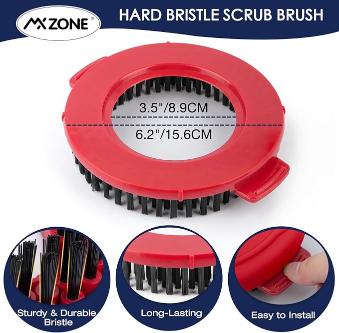 Spin Mop Brush for Hurricane 360°Spin Mop Systems, Scrubber Brush Replacement - Image 3