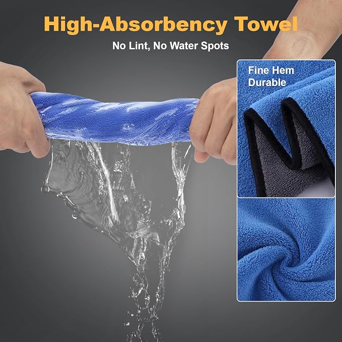 8-Piece Car Interior & Exterior Cleaning Kit - 160g Gel - Image 7