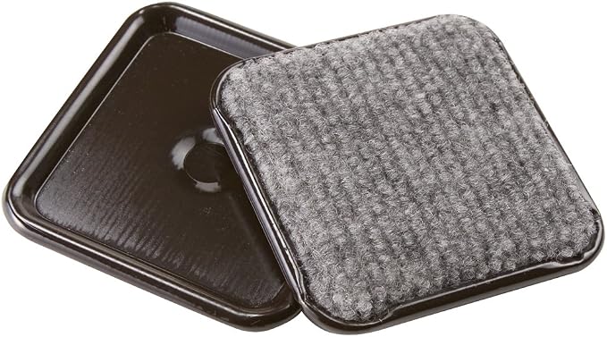 SoftTouch 2 1/2" Square Reusable Carpet Bottom Furniture Caster Cups to Protect - Image 6