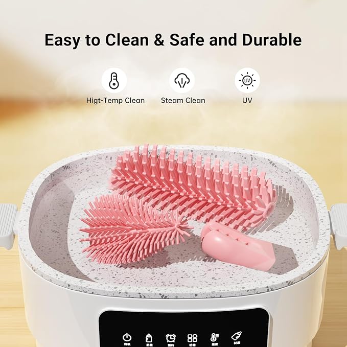 Baby Bottle Brush, 10 in 1 Travel Baby Bottle Cleaner Brush Set - Image 7