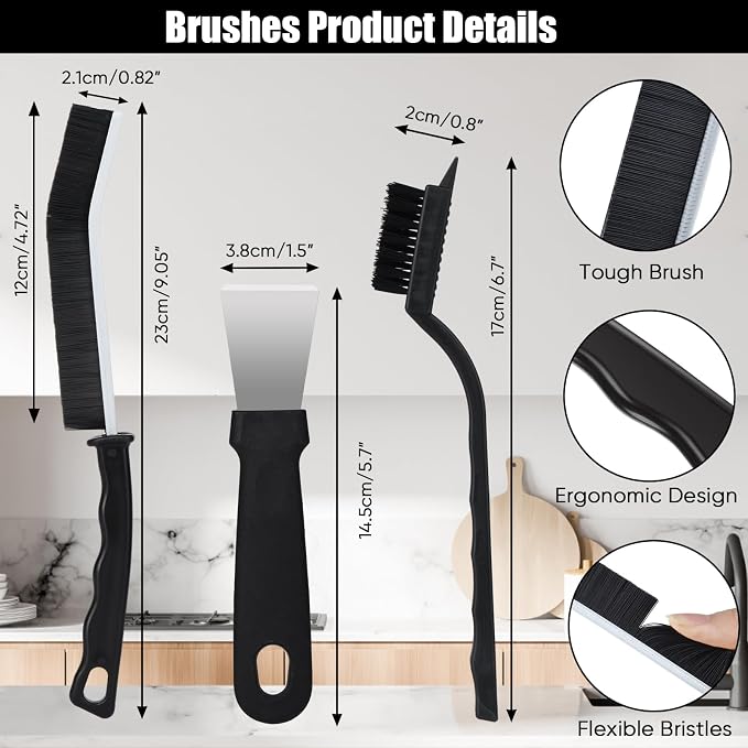 Crevice Cleaning Brush, Hard Bristle Crevice Cleaning Brush, Crevice Cleaning - Image 5