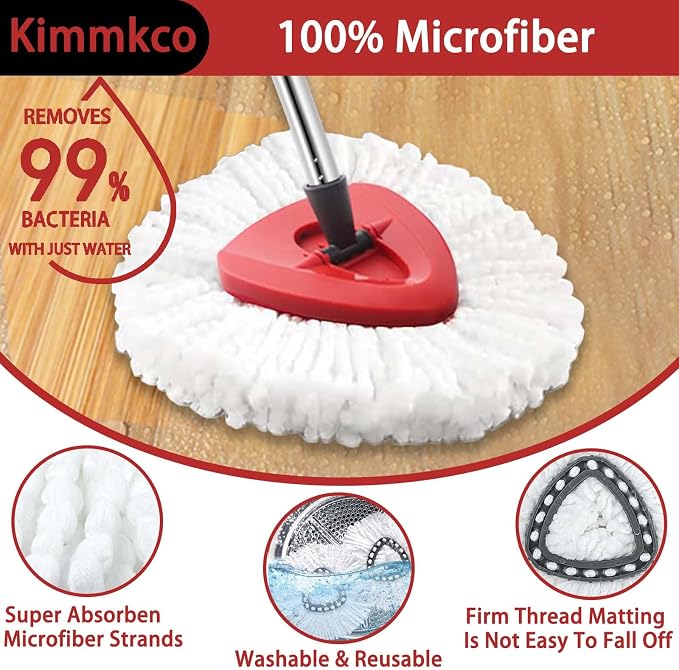 Spin Mop Head, Mop Handle Replacement - Image 3