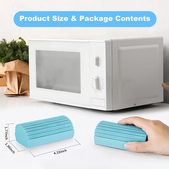 4 Pack Damp Clean Duster Sponge, Magic Sponge Eraser - Image 6