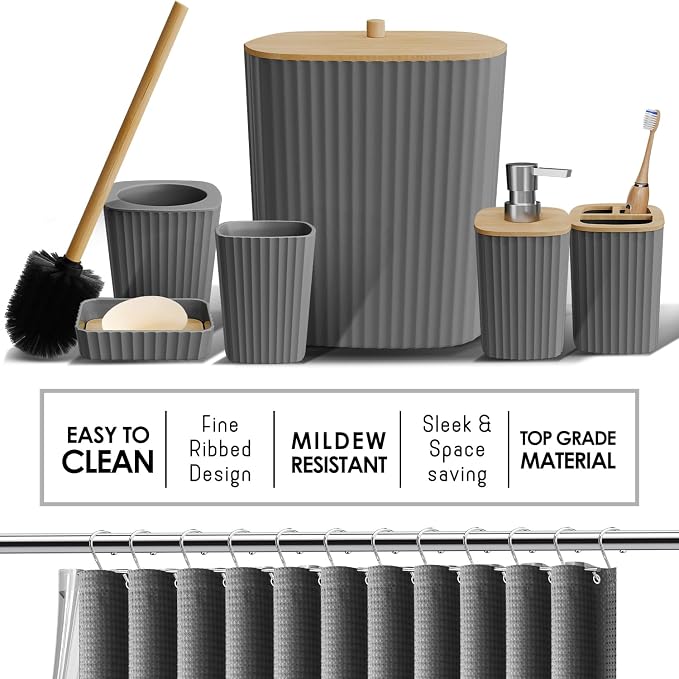 Clara Clark Bathroom Accessories Set - Image 3