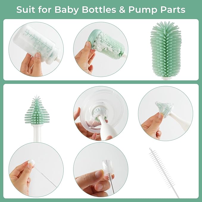 Momcozy Bottle Brush Kit Pro, Innovative Push-Press Design - Image 4