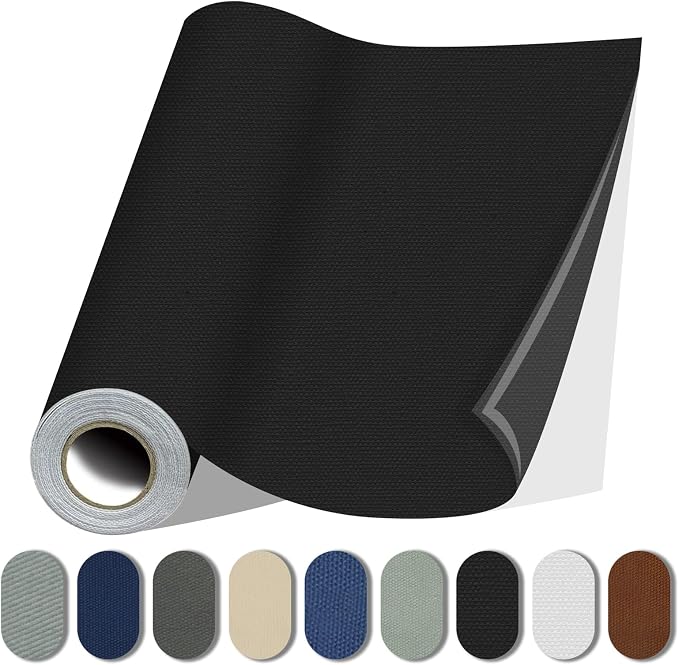 Fabric Repair Patches, 17X158 Inch Canvas Self-Adhesive Fabric Patches Tape by Lifeshoon