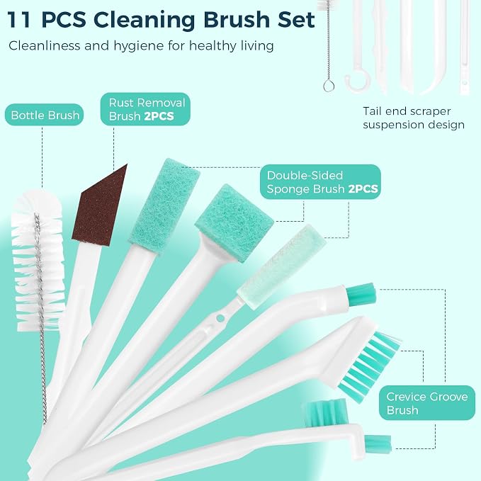 11 Pcs Humidifier Cleaner Brush Set, Crevice Cleaning Brush Small Detail - Image 6