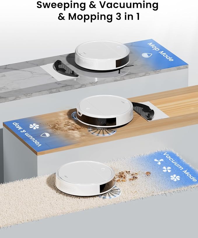 OKP Robot Vacuum and Mop Combo K5 Ultra Small Robotic Cleaner - Image 7