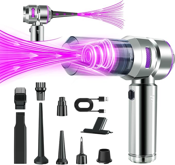 Car Vacuum Portable Cordless, 21000Pa Strong Suction Handheld Vacuum, 100W Auto by Focusonhomelifeandhealth