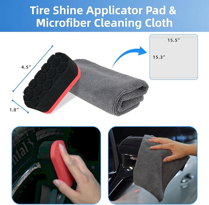 9Pcs Car Wheel Detailing Brush Kit – Scratch-Free Rim & Tire Cleaner Brushes - Image 7