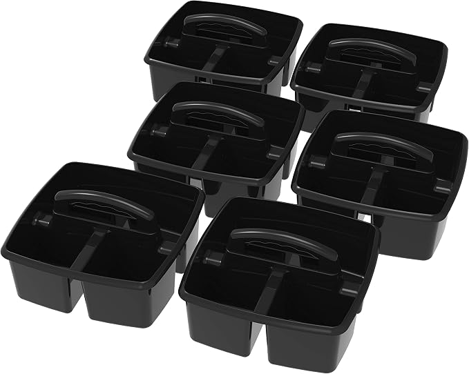 Storex 3-Compartment Small Cleaning Caddy – Multipurpose Supply Organizer - Image 2