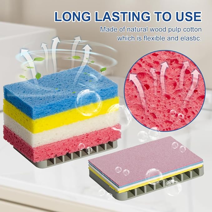 Sponges Kitchen，Cellulose Sponges, Compressed Kitchen - Image 4