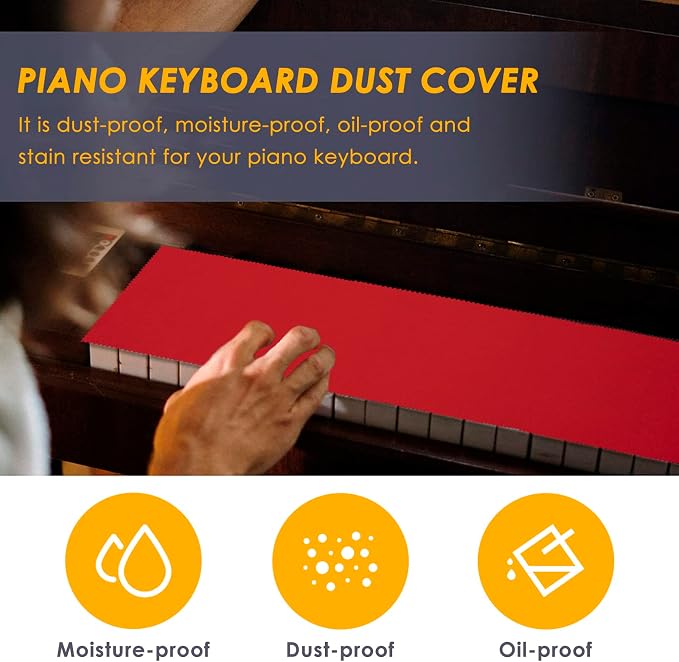 Piano Keyboard Dust Cover for 88 Keys - Image 5