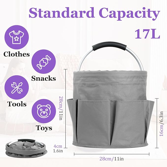 17L Collapsible Cleaning Caddy - Image 2