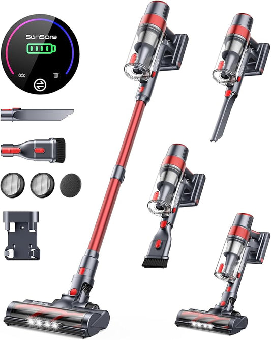 Cordless Vacuum Cleaner, 450W 40Kpa Stick Vacuum by SunSare