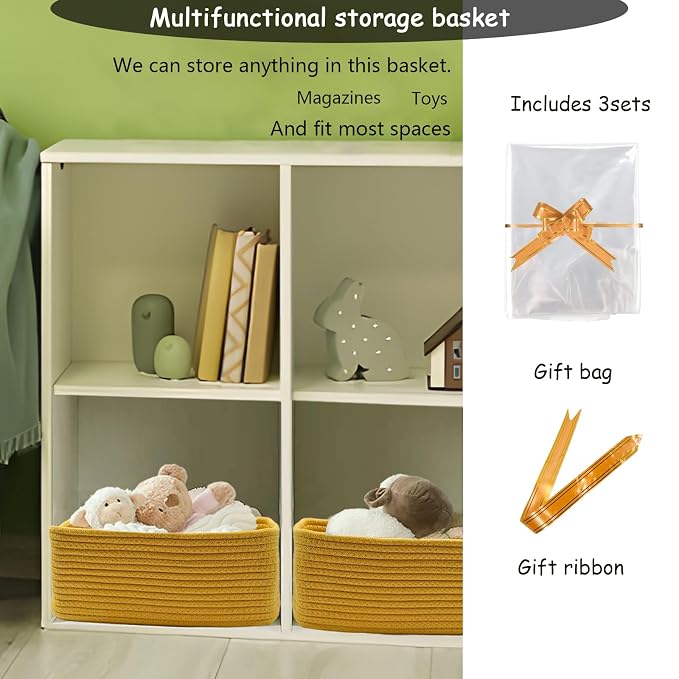 COMFY-HOMI 13" x 8.5" x 5.1" Storage Baskets - Image 3