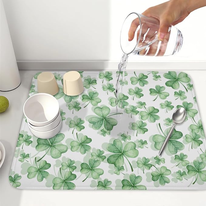 St Patrick's Day Dish Drying Mat - Image 6