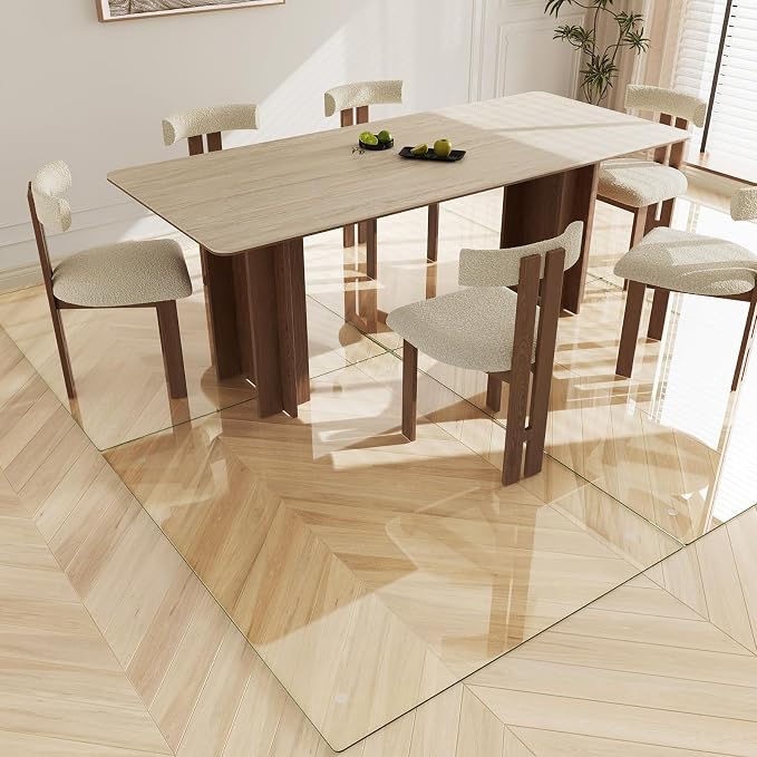 Koonmi Tempered Glass Chair Mat 46"x55" - Image 6