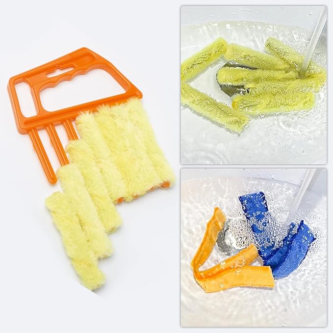 4Pcs Window Venetian Blind Cleaner Duster Tool, Venetian Washable Mini Handheld - Image 3
