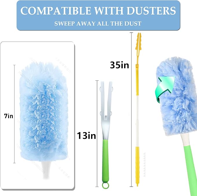 Heavy Duty Duster Refill for Swiffer Duster, Disposable Dusters Kit for - Image 3