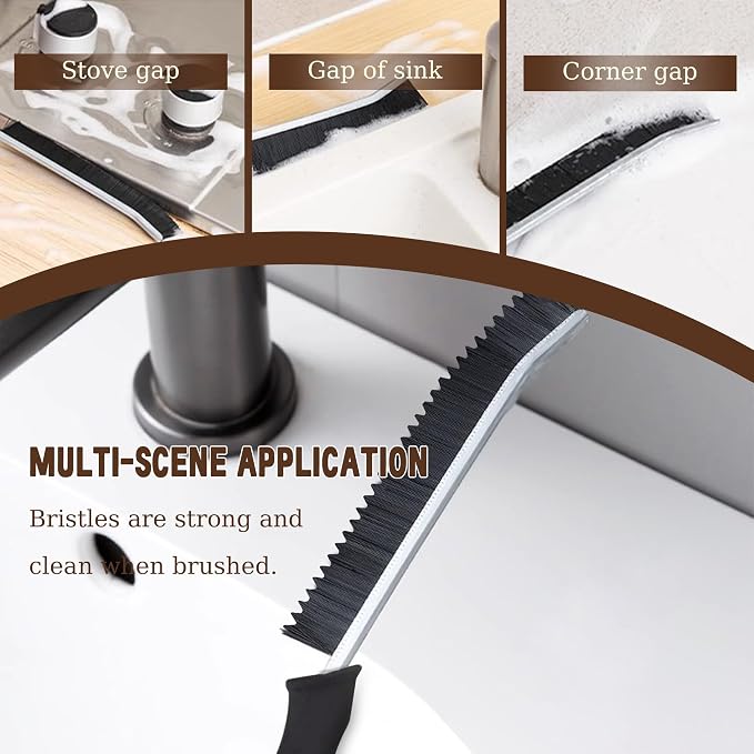 3Pcs Crevice Cleaning Brush Tool Grout Brush Cleaning Supplies, Home Essentials - Image 6