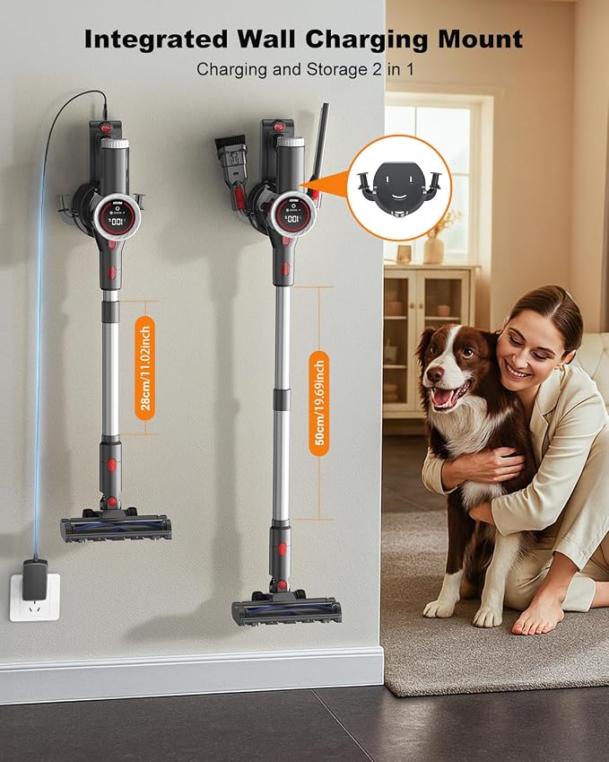 Cordless Vacuum Cleaner, 6-in-1 Lightweight Stick Vacuum - Image 4