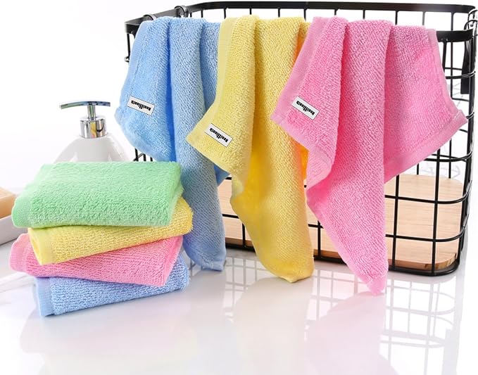 Bamboo Microfiber Cleaning Cloth-8Pcs Kitchen Wash Cloths, Wood Fiber Window - Image 3