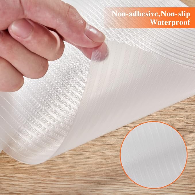 17.5 Inches x 20 Ft Refrigerator Liners Shelf Liner, Fridge Liners Non Slip - Image 3