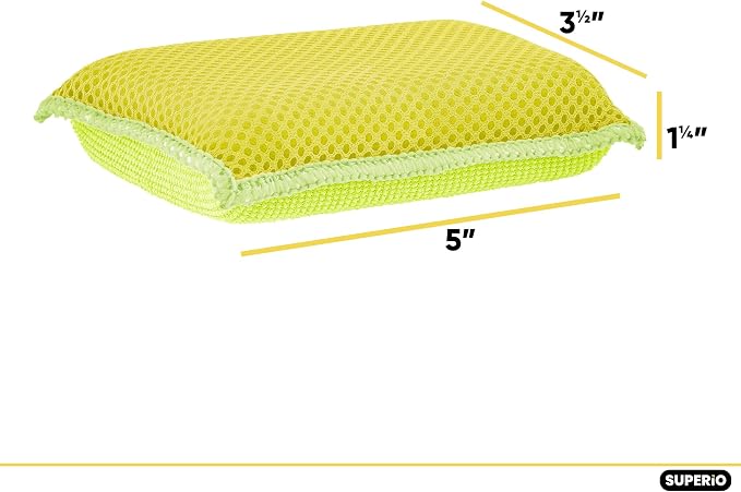 Microfiber Non-Scratch Dish & Kitchen Scrubber Heavy-Duty Household Cleaning - Image 2
