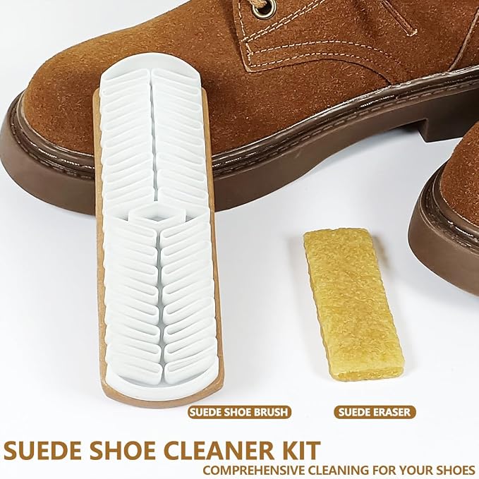 2Pcs Suede Shoe Brush and Eraser Suede Nubuck Cleaning Brush - Image 2