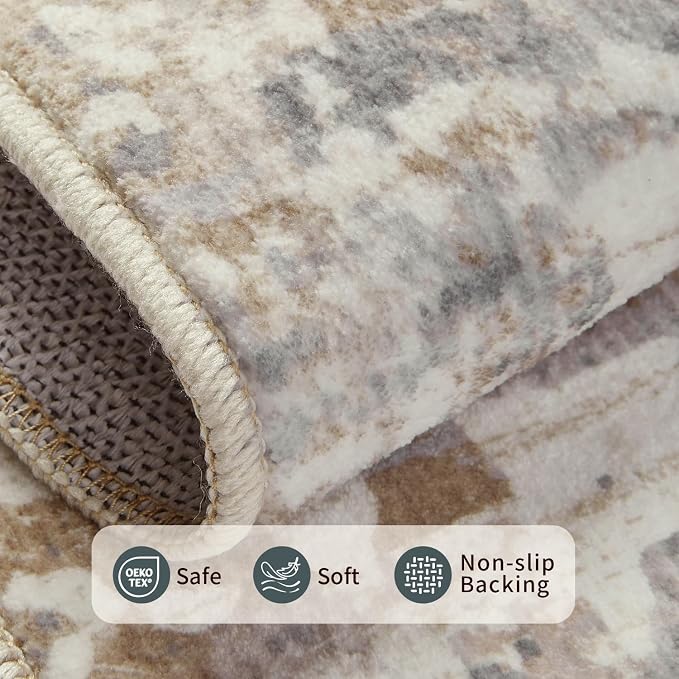 8x10 Modern Abstract Area Rugs, Large Soft Rugs - Image 7