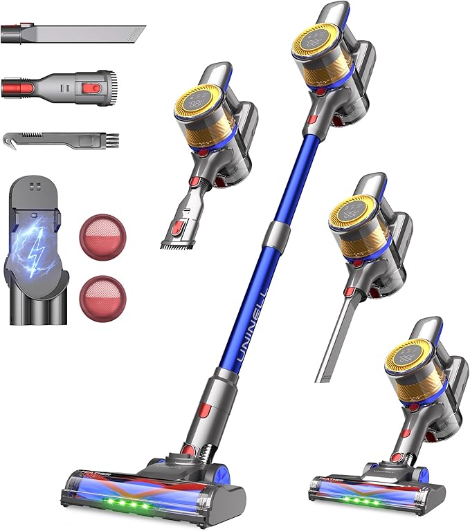 UNINELL HOME Cordless Vacuum Cleaner, 000Pa/450W Stick Vacuum Cleaners by UNINELLHOME