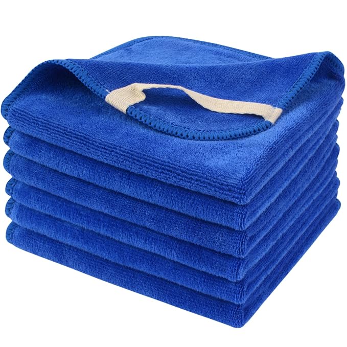 SINLAND Microfiber Facial Cloths Fast Drying Washcloth 12inch x 12inch by SINLAND