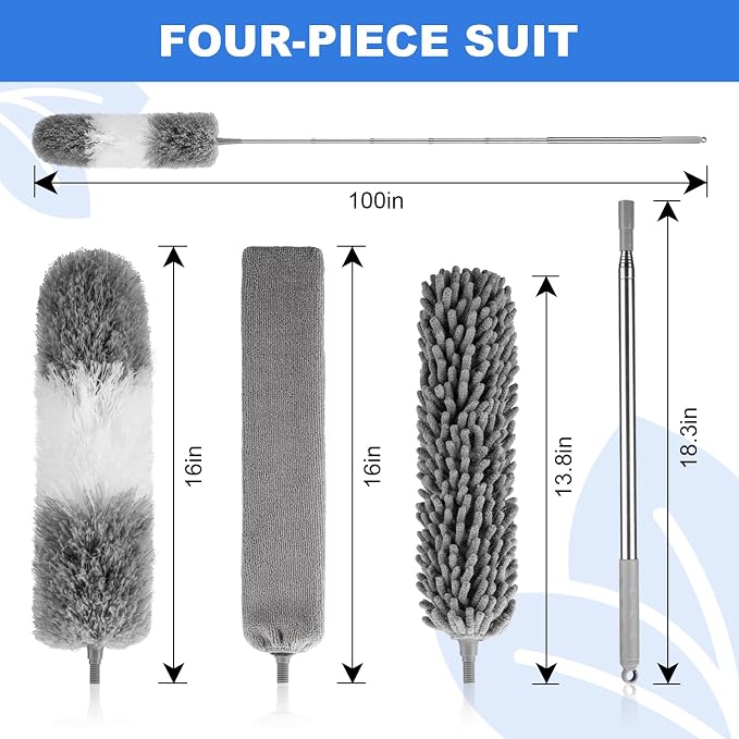 Dusters for Cleaning, Microfiber Duster Feather Duster - Image 2