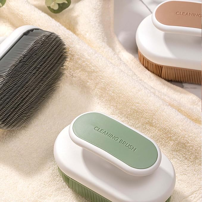 2Pcs Soft Bristle Cleaning Brush Silicone Laundry Stain Brushes Small Household - Image 2