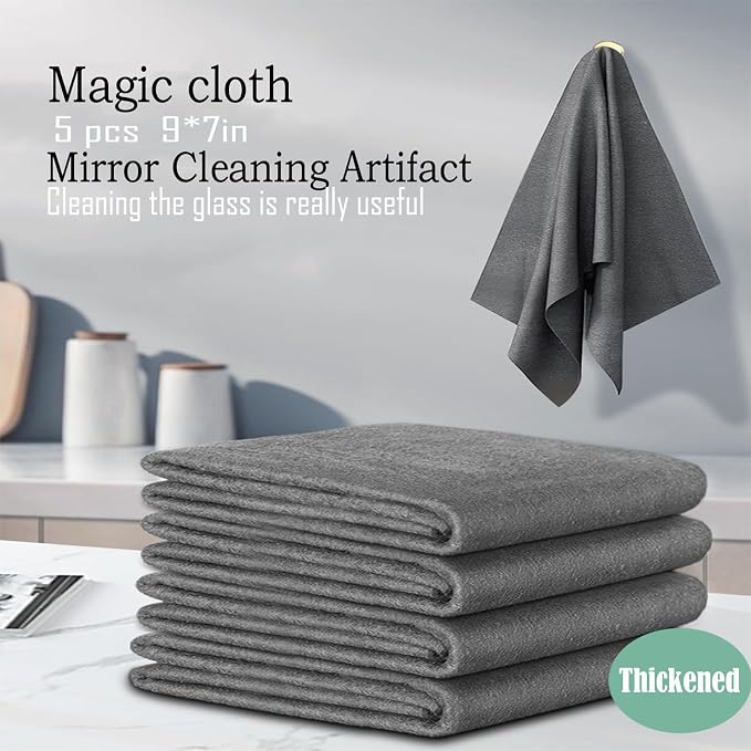 5pcs 9×7 Inches Real Magic Cloth Thickened Magic Cleaning Cloth Microfiber - Image 7