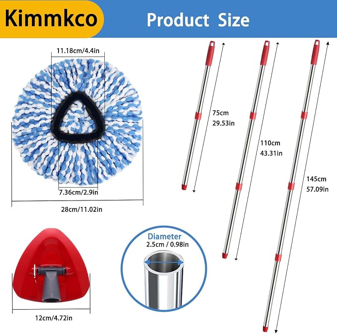Small Spin Mop Replacement Head - Image 7