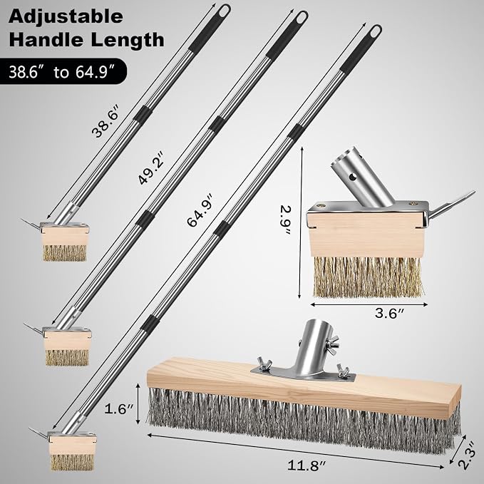 Heavy Duty Wire Push Broom - Image 8