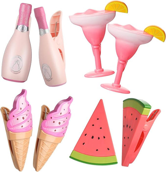 Sieral 8 Pcs Beach Towel Clips Beach Chair Pool Clips by Sieral