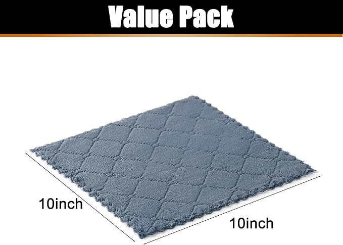 Mordimy 24 Pack Kitchen Cloths Dish Towels, Super Soft and Absorbent Dish Cloths - Image 5