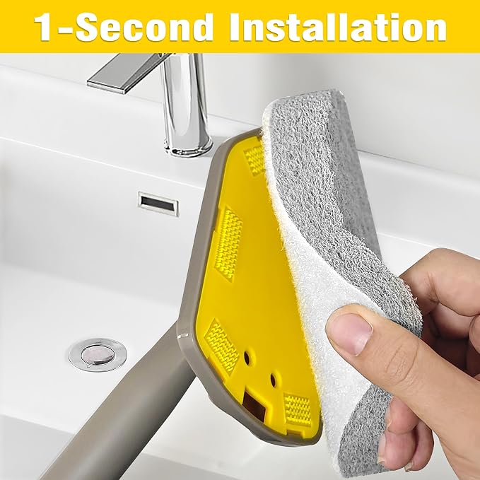 NEWE Shower Scrubber Refill Pads, Tub Tile Scrubber Replacement Head - Image 2