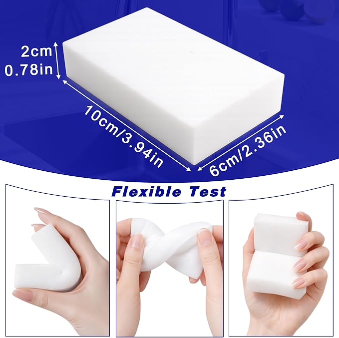 20 Pack Magic Cleaning Sponge Erasers, Non-Scratch Melamine Sponge Bulk - Image 4