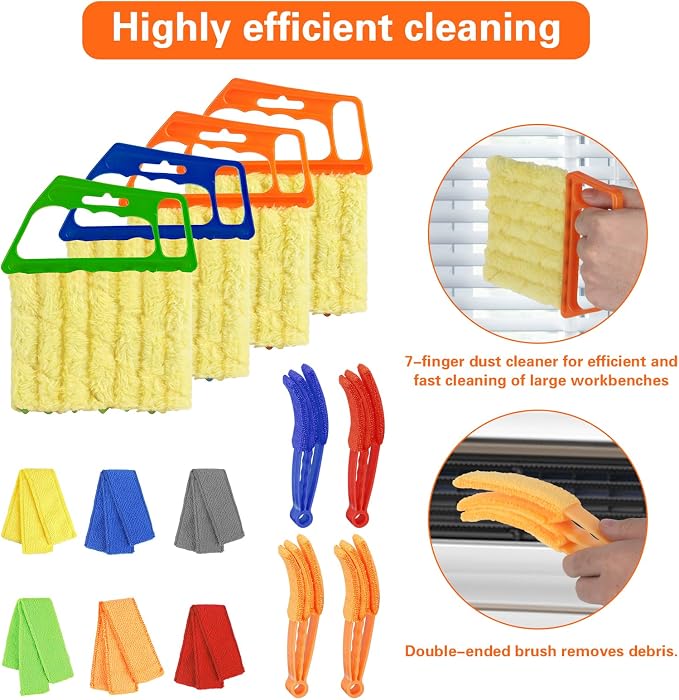 8pcs Window Venetian Blind Cleaner Duster Tool, Blind Duster - Image 4