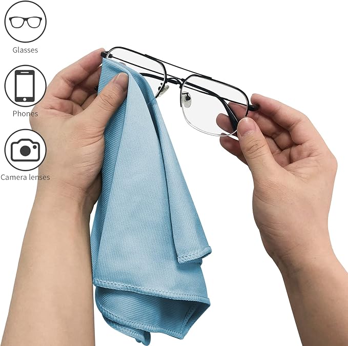 6 Pack Microfiber Glass Cleaning Cloth, 16 Inch X 16 Inch, Lint Free Quickly - Image 5