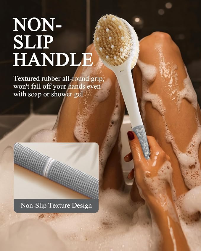 Shower Brush for Massage Dry Brushing: Back Scrubber for Shower - Image 5