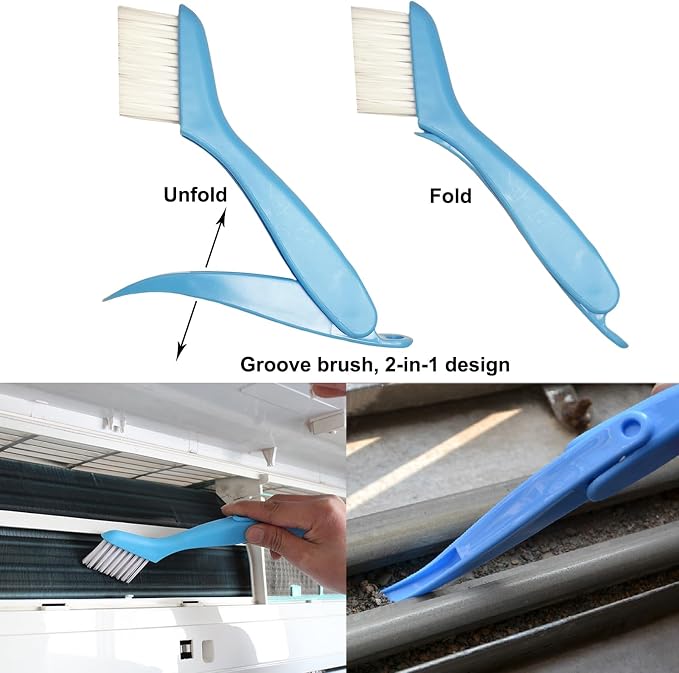 6-Piece Air Conditioner Fin Cleaning Kit HVAC Coil Cleaning Tool Set - Image 7