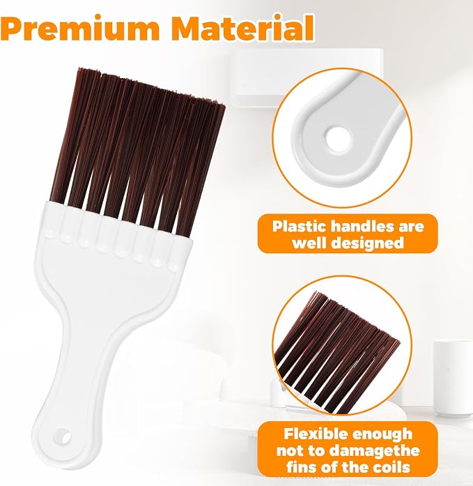 4Pcs Air Conditioner Fin Cleaning Brush Double Sided AC Coil Cleaner Efficient - Image 3