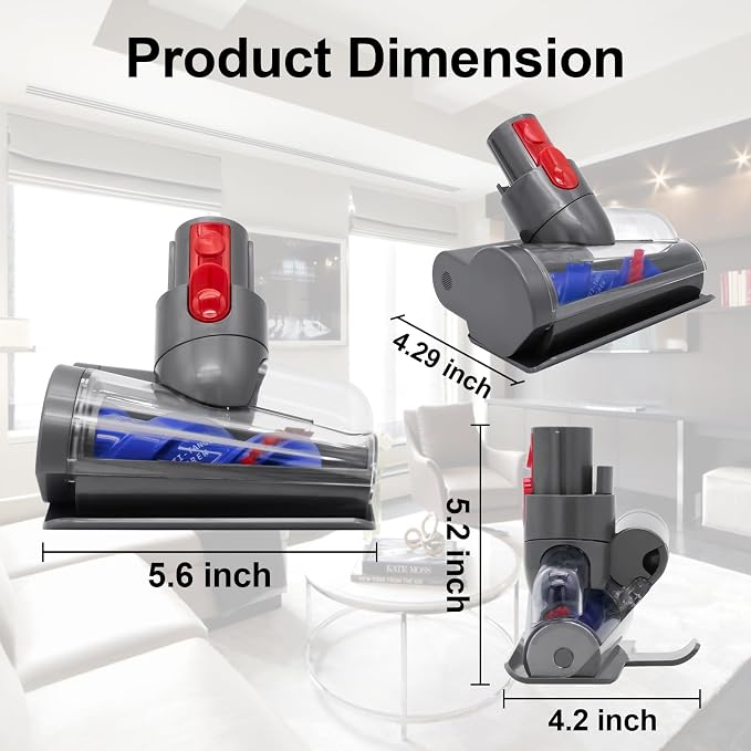 Mini Motorized Tool Brush Head for Dyson V7 V8 V10 V11 V15 Cordless Vacuum - Image 3