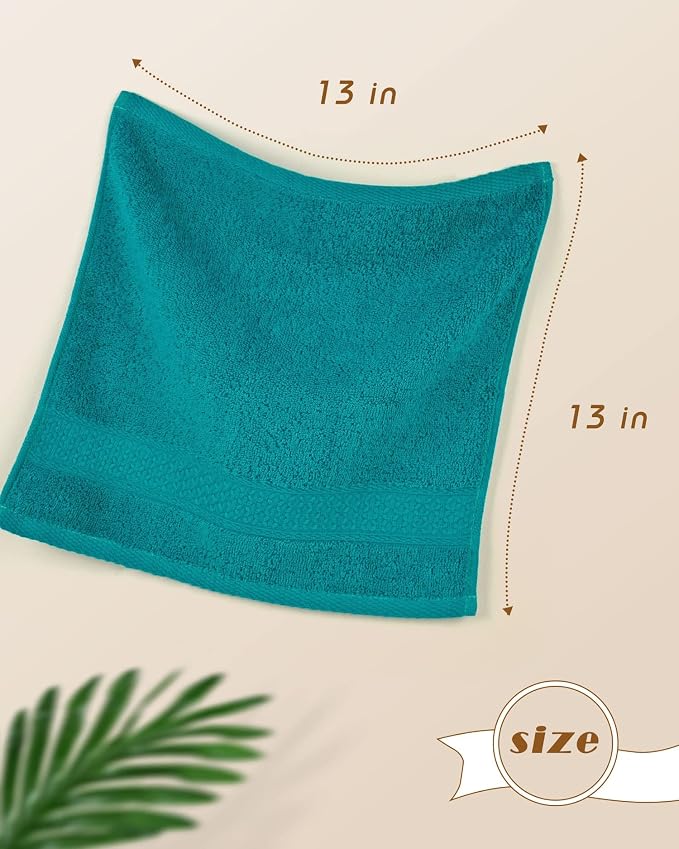 Cleanbear Wash Cloths Turquoise Washcloths - Image 3