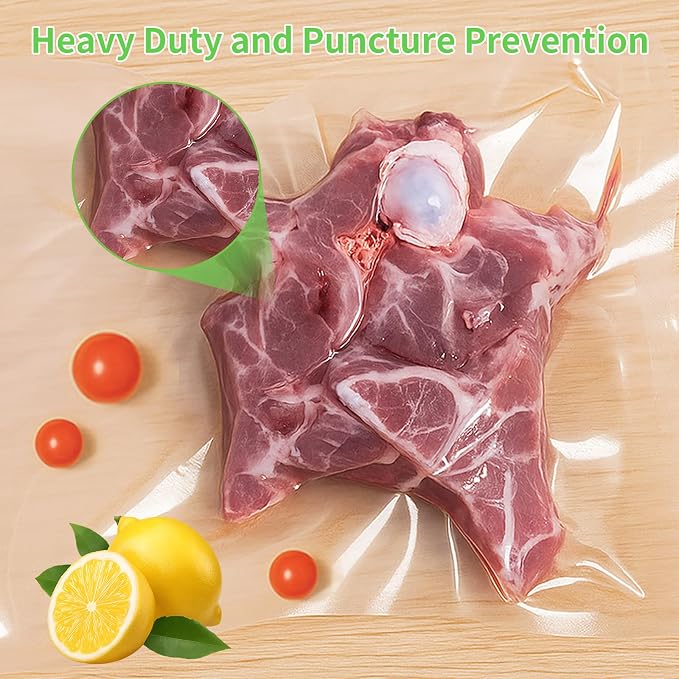 MakMeFre 100 Count Vacuum Sealer Bags 50 of Each Size 50 Pint 6"X10"and 50 - Image 4
